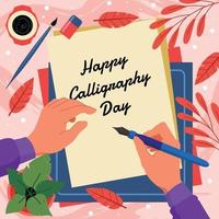 Happy Calligraphy Day vector