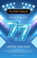 Flash Sale Poster vector