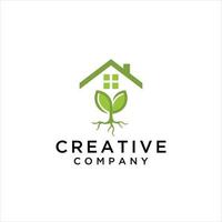 Tree House Logo Design Template. Tree Home logotype Design vector, Nature eco House Logo vector