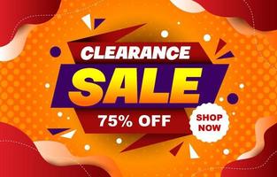 Clearance Sale Poster Concept vector