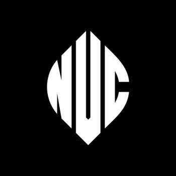 NVC circle letter logo design with circle and ellipse shape. NVC ellipse letters with typographic style. The three initials form a circle logo. NVC Circle Emblem Abstract Monogram Letter Mark Vector. vector