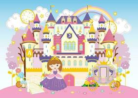 Fairy Tale castle and Beautiful princess