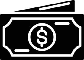 Cash Glyph Icon vector