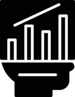 Analytics Glyph Icon vector