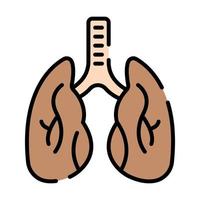 diseño de conceptos modernos de pulmones, ilustración vectorial vector