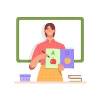 Teacher day concept in flat design vector