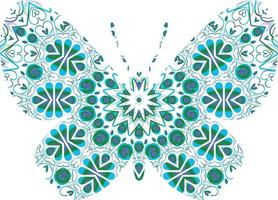 Butterfly Mandala ornament hand drawn vector can be use for textile phone case print greeting card etc