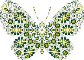 mariposa mandala ornamento vector dibujado a mano se puede utilizar para la impresión de la caja del teléfono textil tarjeta de felicitación, etc.