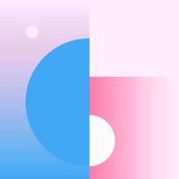 Vector Geometric Smooth blue pink gradient Background