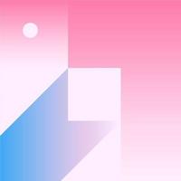 Vector Geometric Smooth blue pink gradient Background