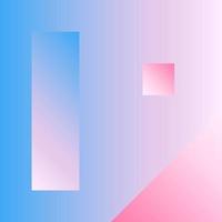 Vector Geometric Smooth blue pink gradient Background