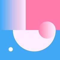 Vector Geometric Smooth blue pink gradient Background