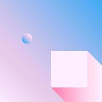 Vector Geometric Smooth blue pink gradient Background