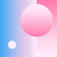 Vector Geometric Smooth blue pink gradient Background