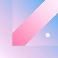 Vector Geometric Smooth blue pink gradient Background