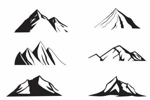 mountain silhouette, mountain vector