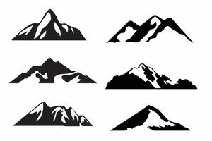 silueta de montaña, vector de montaña, diseño de montaña