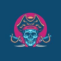 Skull Pirates Illustration vector