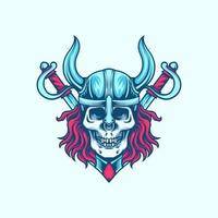 Skull Viking Illustration vector