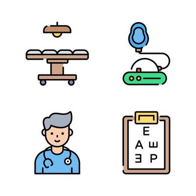 Medical Icons, Healthcare Vector, Hospital Collection Set.