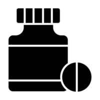 Botella de píldoras conceptos modernos diseño, ilustración vectorial vector