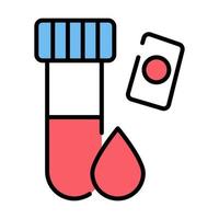 blood test Modern concepts design, vector illustration