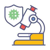 microscope Modern concepts design, vector illustration