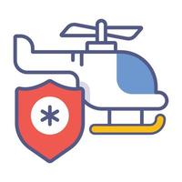 air ambulance Modern concepts design, vector illustration