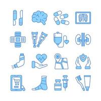 Medical Icons, Healthcare Vector, Hospital Collection Set. vector