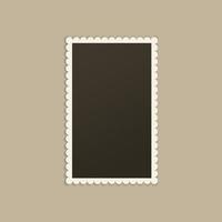 marco de fotos negro vacío con sombras para stock