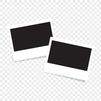 Empty photo frame with shadows for stock vector