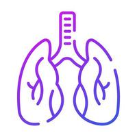 diseño de conceptos modernos de pulmones, ilustración vectorial vector