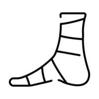 foot injury Modern concepts design, vector illustration