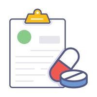 medical prescription Modern concepts design, vector illustration