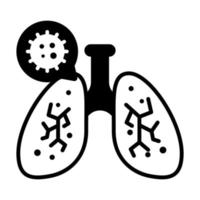 diseño de conceptos modernos de pulmones, ilustración vectorial vector