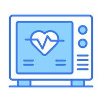 ecg monitor Modern concepts design, vector illustration