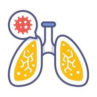 diseño de conceptos modernos de pulmones, ilustración vectorial vector