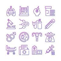 Medical Icons, Healthcare Vector, Hospital Collection Set. vector