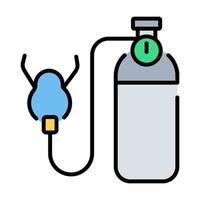 oxygen tank Modern concepts design, vector illustration