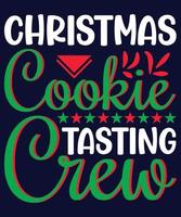 Christmas Cookie Tasting Crew vector