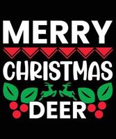 Merry Christmas deer vector