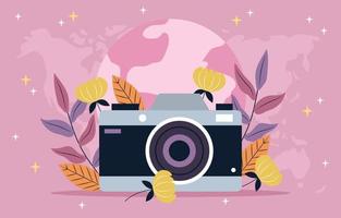 World Photography Day vector