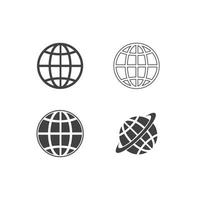 Globe icon  vector illustration template design
