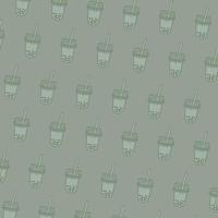 Bubble milk tea vector pattern background. Bubble milk tea cartoon. Bubble milk tea seamless.