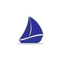 sailboat logo vector illustration design template