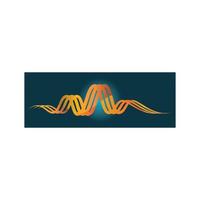 sound wave logo vector illustration design template