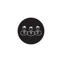 plantilla de diseño de ilustración de vector de logotipo de gente de negocios