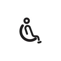 Disabled icon vector illustration design template