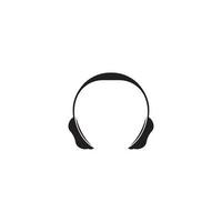 headphone logo vector illustration design template.