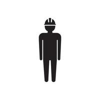 Construction workers icon vector illustration logo template.